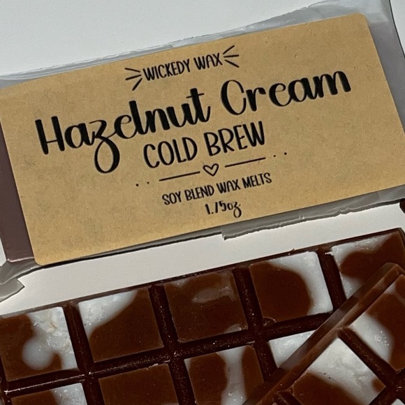 COPY - Hazelnut Cream Soy Blend Wax Melts Snap Bar 2 Pack Wickedly Wax Scent Cu… - Picture 2 of 4